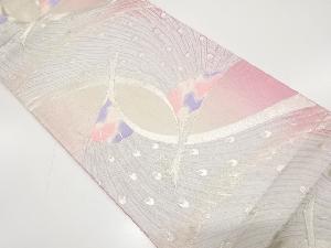 アンティーク　孔雀模様織り出し袋帯（材料）